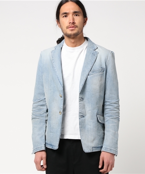 JACKROSE(ジャックローズ)の「ストレッチデニムジャケット2017SS(デニムジャケット・メンズ・サックスブルー・L/M/XL)」の4枚目の写真