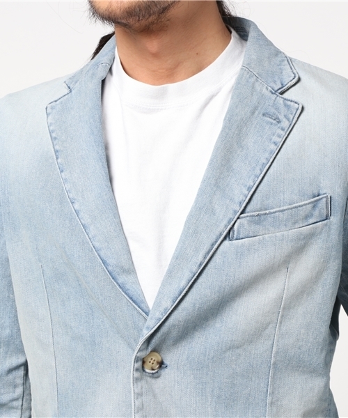 JACKROSE(ジャックローズ)の「ストレッチデニムジャケット2017SS(デニムジャケット・メンズ・サックスブルー・L/M/XL)」の5枚目の写真