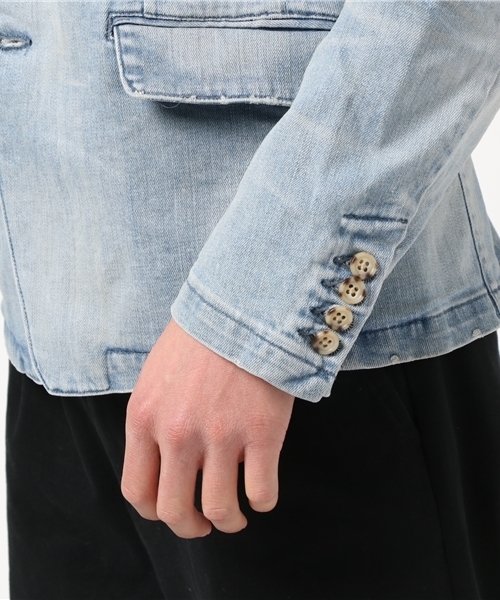JACKROSE(ジャックローズ)の「ストレッチデニムジャケット2017SS(デニムジャケット・メンズ・サックスブルー・L/M/XL)」の6枚目の写真