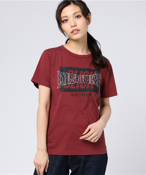 Candy Stripper（キャンディストリッパー）の「SLICK TEE（Tシャツ/カットソー・レディース・オフホワイト/ボルドー/ネイビー/ブラック・3/2/4）」の15枚目の写真