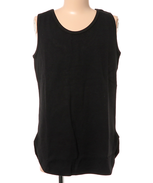 WEGO（ウィゴー）の「WEGO/【WEB限定】ワッフルラウンドロングタンクトップ（タンクトップ・メンズ・ブラック系その他5/杢グレー/ブラック/ホワイト・SMALL/LARGE/MEDIUM）」の10枚目の写真