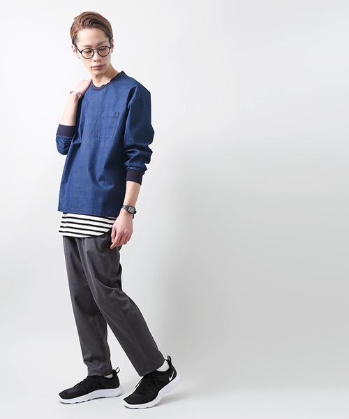 WEGO（ウィゴー）の「WEGO/【WEB限定】ワッフルラウンドロングタンクトップ（タンクトップ・メンズ・ブラック系その他5/杢グレー/ブラック/ホワイト・SMALL/LARGE/MEDIUM）」の19枚目の写真