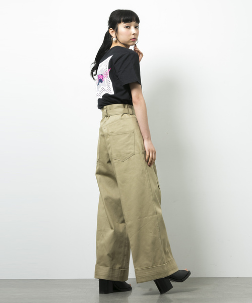 STUDIOUS（ステュディオス）の「【STUDIOUS】オーバータックボリュームパンツ（その他パンツ・レディース・ブルー/キャメル・0/1）」の13枚目の写真