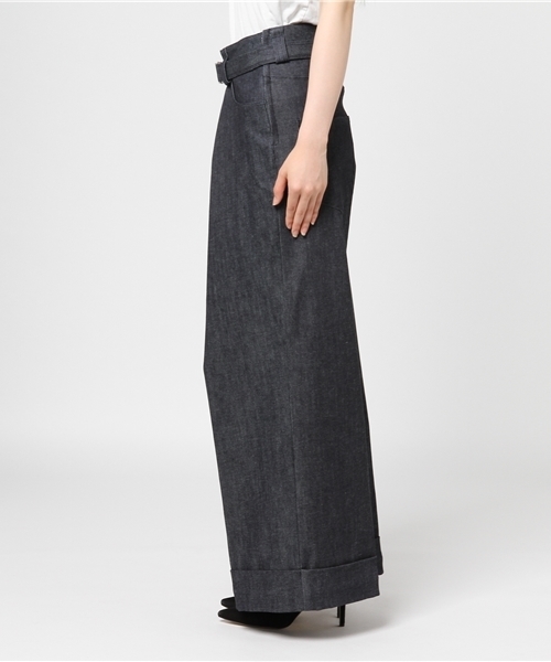 STUDIOUS（ステュディオス）の「【STUDIOUS】オーバータックボリュームパンツ（その他パンツ・レディース・ブルー/キャメル・0/1）」の4枚目の写真