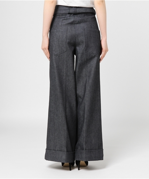 STUDIOUS（ステュディオス）の「【STUDIOUS】オーバータックボリュームパンツ（その他パンツ・レディース・ブルー/キャメル・0/1）」の5枚目の写真