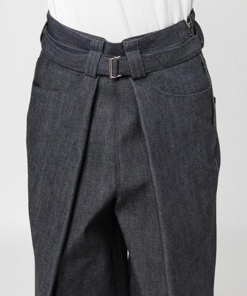 STUDIOUS（ステュディオス）の「【STUDIOUS】オーバータックボリュームパンツ（その他パンツ・レディース・ブルー/キャメル・0/1）」の6枚目の写真