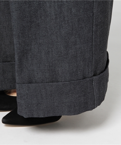 STUDIOUS（ステュディオス）の「【STUDIOUS】オーバータックボリュームパンツ（その他パンツ・レディース・ブルー/キャメル・0/1）」の9枚目の写真