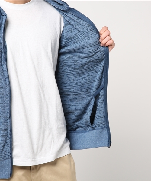 VENCEEXCHANGE(ヴァンスエクスチェンジ)の「オルテガパイルジャガードパーカー (パーカー・メンズ・ネイビー/アッシュグレー・MEDIUM/LARGE)」の8枚目の写真