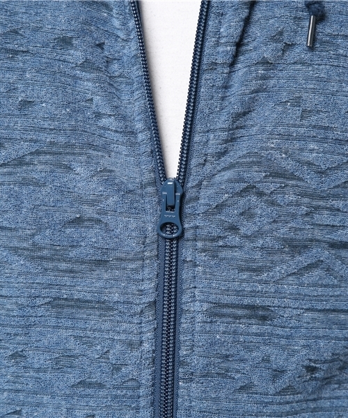 VENCEEXCHANGE(ヴァンスエクスチェンジ)の「オルテガパイルジャガードパーカー (パーカー・メンズ・ネイビー/アッシュグレー・MEDIUM/LARGE)」の9枚目の写真