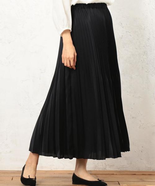 green label relaxing（グリーンレーベルリラクシング）の「CF ヤバネプリーツ スカート（スカート・レディース・ダークグリーン/ネイビー/オレンジ・FREE）」の3枚目の写真