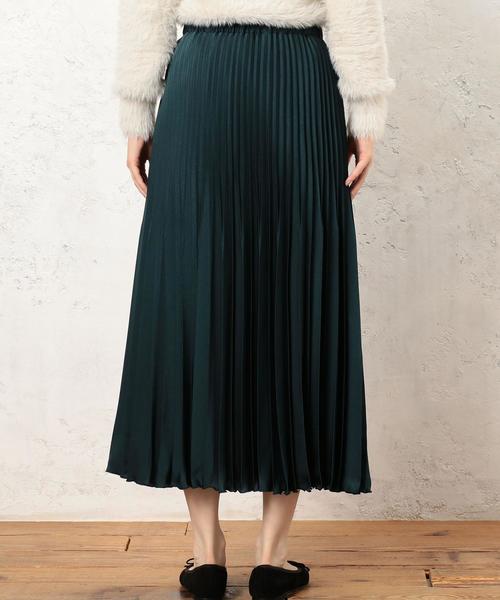 green label relaxing（グリーンレーベルリラクシング）の「CF ヤバネプリーツ スカート（スカート・レディース・ダークグリーン/ネイビー/オレンジ・FREE）」の4枚目の写真