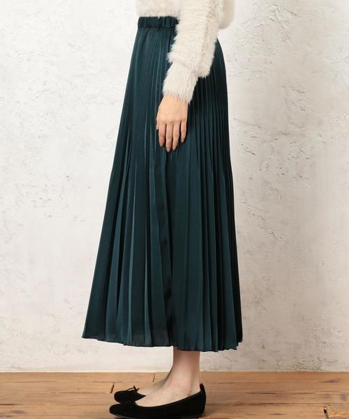 green label relaxing（グリーンレーベルリラクシング）の「CF ヤバネプリーツ スカート（スカート・レディース・ダークグリーン/ネイビー/オレンジ・FREE）」の6枚目の写真