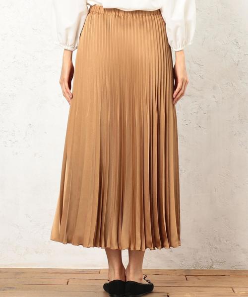 green label relaxing（グリーンレーベルリラクシング）の「CF ヤバネプリーツ スカート（スカート・レディース・ダークグリーン/ネイビー/オレンジ・FREE）」の7枚目の写真