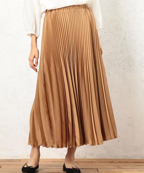 green label relaxing（グリーンレーベルリラクシング）の「CF ヤバネプリーツ スカート（スカート・レディース・ダークグリーン/ネイビー/オレンジ・FREE）」の9枚目の写真