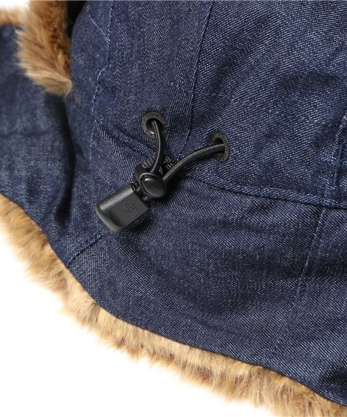 THE NORTH FACE（ザノースフェイス）の「ザ・ノース・フェイス　防寒キャップ / ノベルティフロンティアキャップ（キャップ・メンズ・インディゴブルー/ホワイト系その他/ブラウン系その他/グレー・MEDIUM/LARGE）」の9枚目の写真