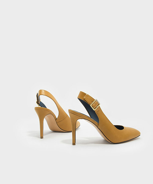 CHARLES & KEITH(チャールズ & キース)の「スクウェアトゥスリングバックスティレット / SQUARE-TOE SLINGBACK STILETTOS(サンダル・レディース・ブラック/マスタード・22.5cm/23.5cm/23cm/24.5cm/25cm)」の11枚目の写真
