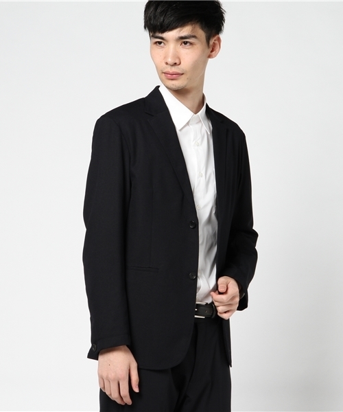 GLOSTER（グロスター）の「T/R メッシュドビー2Bジャケット（テーラードジャケット・メンズ・ネイビー/グレー・S/M/L/XL）」の2枚目の写真