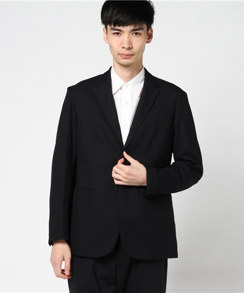 GLOSTER（グロスター）の「T/R メッシュドビー2Bジャケット（テーラードジャケット・メンズ・ネイビー/グレー・S/M/L/XL）」の7枚目の写真