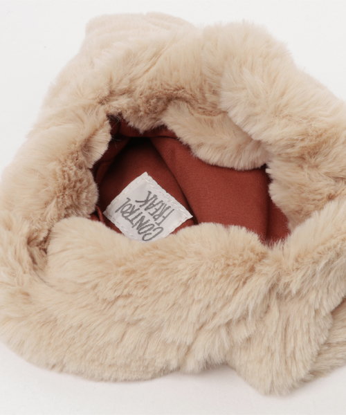 Ctrl freak （コントロール フリーク）の「Ctrl Freak/リングフェイクファーバッグ（ショルダーバッグ・レディース・ベージュ/ピンク/ブラック/ライトグレー・FREE）」の6枚目の写真