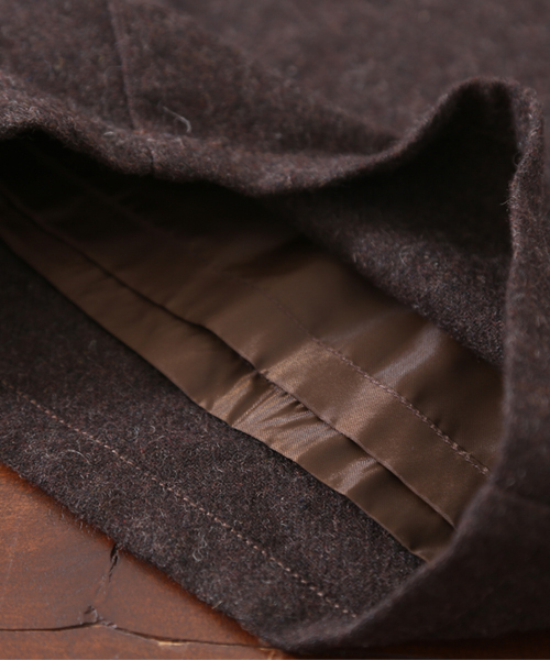 CUBE SUGAR（キューブシュガー）の「ウール9分丈イージーワイドパンツ（その他パンツ・レディース・ブラウン/ストライプ/チェック/チャコール・M）」の11枚目の写真