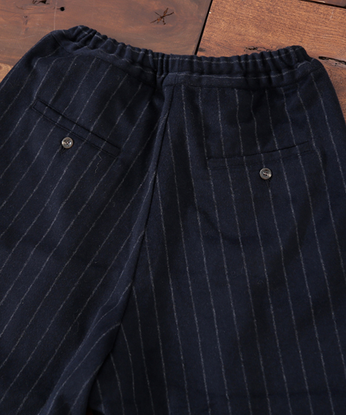 CUBE SUGAR（キューブシュガー）の「ウール9分丈イージーワイドパンツ（その他パンツ・レディース・ブラウン/ストライプ/チェック/チャコール・M）」の7枚目の写真