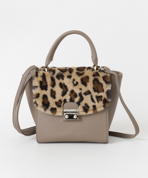 URBAN RESEARCH Sonny Label（アーバンリサーチサニーレーベル）の「2WAYフラップショルダーバッグ（ショルダーバッグ・レディース・ブラック/ピンク/アニマル・ONE）」の8枚目の写真