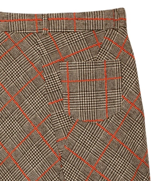 Ameri（アメリ）の「UNIQUE CHECK SKIRT（スカート・レディース・ベージュ/ブラック・S/M/SMALL/MEDIUM）」の8枚目の写真
