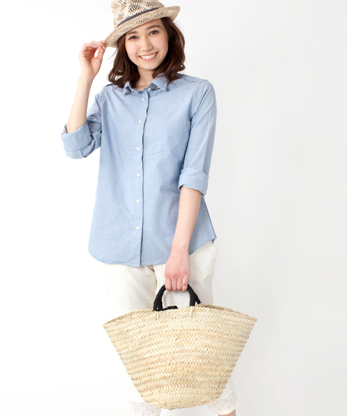 NANO universe（ナノユニバース）の「BERTINI/NU/グログランリボン付パニエ（かごバッグ・レディース・イエロー/ブラック/パープル・FREE）」の2枚目の写真