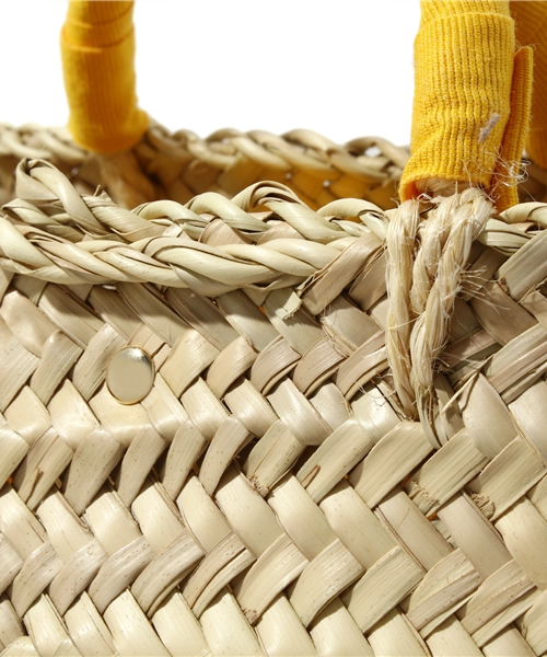 NANO universe（ナノユニバース）の「BERTINI/NU/グログランリボン付パニエ（かごバッグ・レディース・イエロー/ブラック/パープル・FREE）」の8枚目の写真