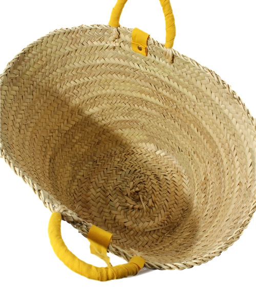 NANO universe（ナノユニバース）の「BERTINI/NU/グログランリボン付パニエ（かごバッグ・レディース・イエロー/ブラック/パープル・FREE）」の10枚目の写真