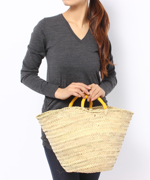 NANO universe（ナノユニバース）の「BERTINI/NU/グログランリボン付パニエ（かごバッグ・レディース・イエロー/ブラック/パープル・FREE）」の12枚目の写真