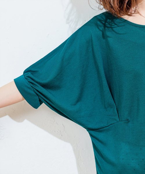 natural couture（ナチュラルクチュール）の「前後２ＷＡＹゆるさらっボーダー（Tシャツ/カットソー・レディース・ネイビー/オフホワイト/その他12/ターコイズブルー・FREE）」の21枚目の写真