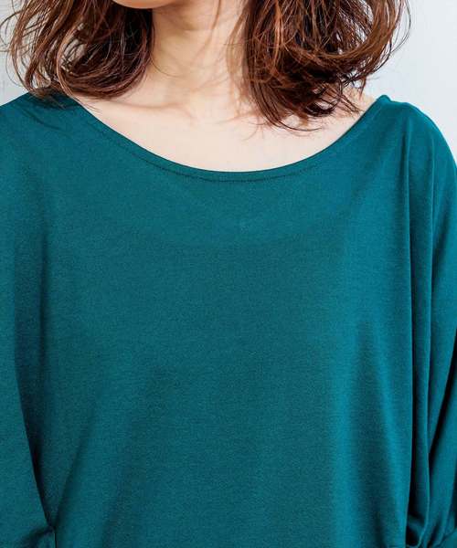 natural couture（ナチュラルクチュール）の「前後２ＷＡＹゆるさらっボーダー（Tシャツ/カットソー・レディース・ネイビー/オフホワイト/その他12/ターコイズブルー・FREE）」の22枚目の写真