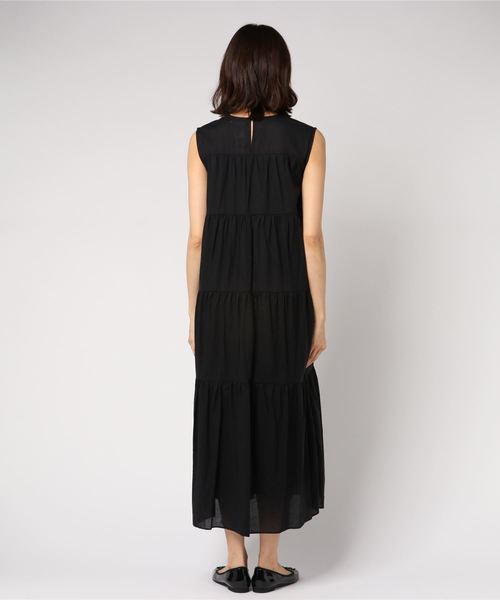 archives（アルシーヴ）の「ノースリティアードマキシワンピース（ワンピース・レディース・オフホワイト/ブラック/パープル・MEDIUM）」の5枚目の写真