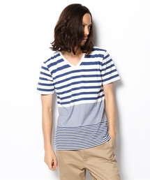 AMERICAN RAG CIE | AMERICAN RAG CIE ランダムピッチボーダーカットソー　108-AOB-M131-CT070∵(Tシャツ/カットソー)