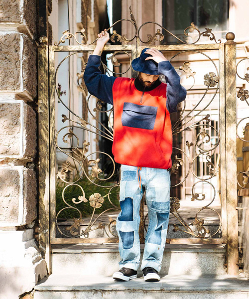 glamb（グラム）の「【glamb】モルデンニット/Molden knit（ニット/セーター・メンズ・ブラック/ネイビー/レッド・0/1/2/3/4）」の5枚目の写真