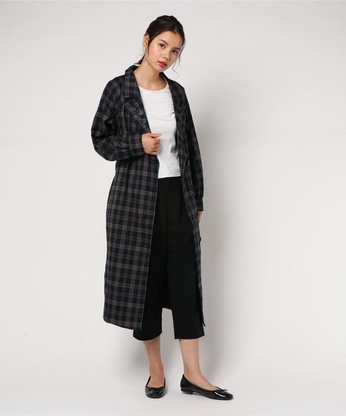 axes femme（アクシーズファム）の「襟刺繍2WAYコート（ダッフル