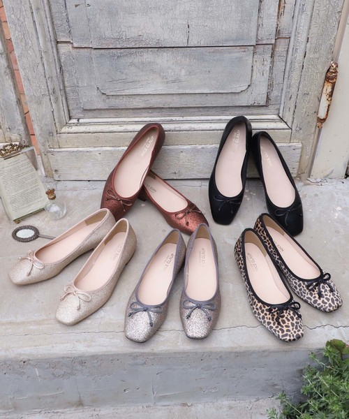 one after another NICE CLAUP（ワンアフターアナザーナイスクラップ）の「【WEB STORE限定】 スクエアトゥバレエシューズ（バレエシューズ・レディース・マルチ/アニマル・SMALL/MEDIUM/LARGE/X-LARGE/X-SMALL）」の4枚目の写真