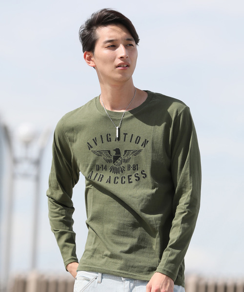 TopIsm(トップイズム)の「カレッジ ロゴ アメカジ プリント ロングTシャツ(Tシャツ/カットソー・メンズ・A/B/C/D/E/F/G/H/I/その他3/その他8/その他1/その他7/その他10/その他2/その他4/その他9/その他6・LL/M/L)」の13枚目の写真