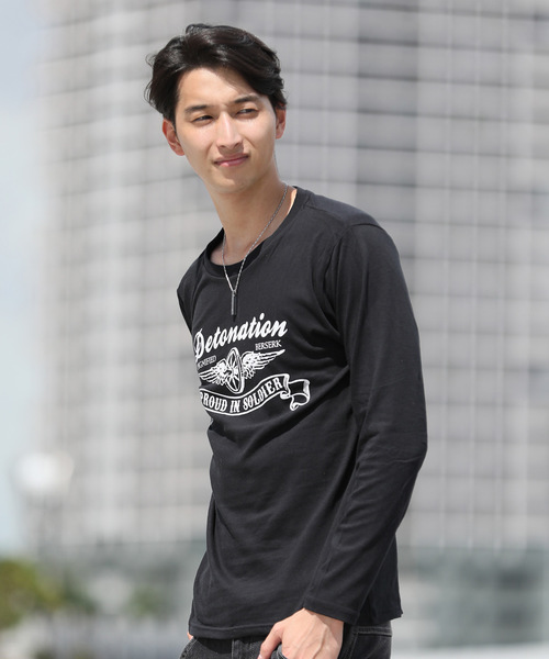 TopIsm(トップイズム)の「カレッジ ロゴ アメカジ プリント ロングTシャツ(Tシャツ/カットソー・メンズ・A/B/C/D/E/F/G/H/I/その他3/その他8/その他1/その他7/その他10/その他2/その他4/その他9/その他6・LL/M/L)」の16枚目の写真