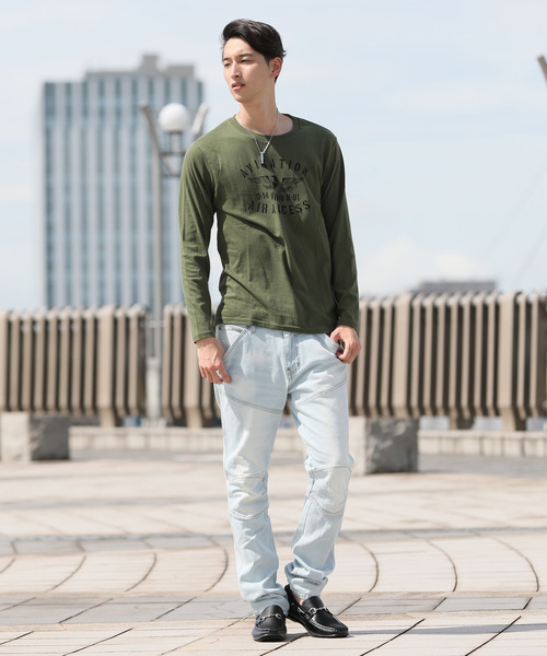 TopIsm(トップイズム)の「カレッジ ロゴ アメカジ プリント ロングTシャツ(Tシャツ/カットソー・メンズ・A/B/C/D/E/F/G/H/I/その他3/その他8/その他1/その他7/その他10/その他2/その他4/その他9/その他6・LL/M/L)」の22枚目の写真