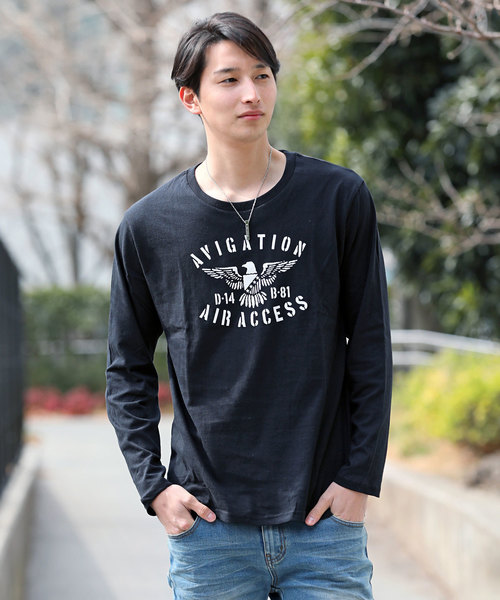 TopIsm(トップイズム)の「カレッジ ロゴ アメカジ プリント ロングTシャツ(Tシャツ/カットソー・メンズ・A/B/C/D/E/F/G/H/I/その他3/その他8/その他1/その他7/その他10/その他2/その他4/その他9/その他6・LL/M/L)」の5枚目の写真