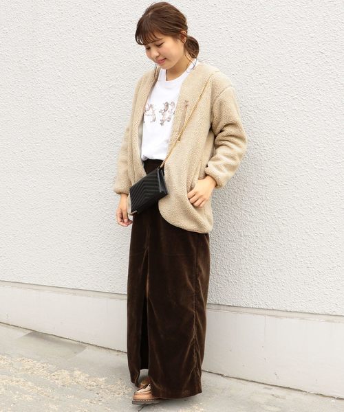 SHIPS Days（シップスデイズ）の「SHIPS Days:BOA CARDIGAN（その他アウター・レディース・チャコールグレー/ライトグレー/キャメル・S～Ｍ/M～Ｌ）」の20枚目の写真