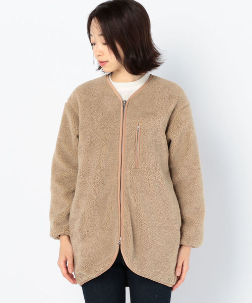 SHIPS Days（シップスデイズ）の「SHIPS Days:BOA CARDIGAN（その他アウター・レディース・チャコールグレー/ライトグレー/キャメル・S～Ｍ/M～Ｌ）」の6枚目の写真