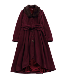 axes femme ファーフィッシュテールコート生成り　未使用今期物M　ニットおまけ axes femme｜フィッシュテールレースジャケット | Rakuten Fashion