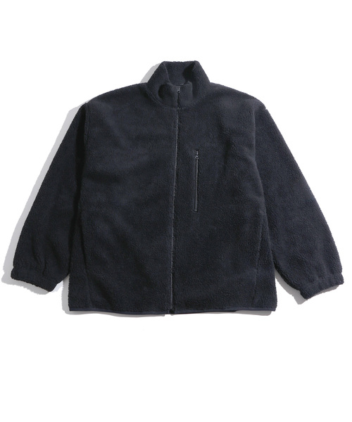 WEGO（ウィゴー）の「WEGO/ボアスタンドブルゾン（ブルゾン・メンズ・ブラック/パープル/アイボリー/キャメル/ネイビー/ライトベージュ・MEDIUM/LARGE/SMALL）」の14枚目の写真