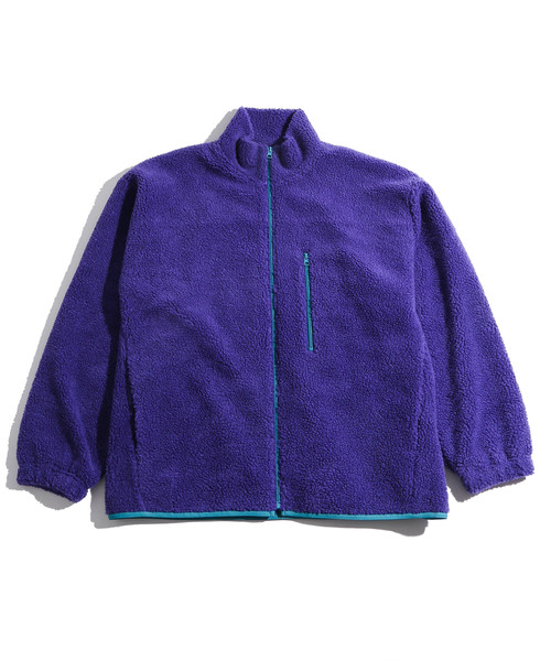 WEGO（ウィゴー）の「WEGO/ボアスタンドブルゾン（ブルゾン・メンズ・ブラック/パープル/アイボリー/キャメル/ネイビー/ライトベージュ・MEDIUM/LARGE/SMALL）」の15枚目の写真