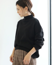 AMERICAN HOLIC | ハイネック前後差プルオーバー(ニット/セーター)