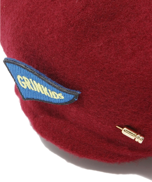 green label relaxing（グリーンレーベルリラクシング）の「Highking ベレー13秋冬（ハンチング/ベレー帽・キッズ・ダークブラウン/ワインレッド/マスタード・52c/54c）」の7枚目の写真