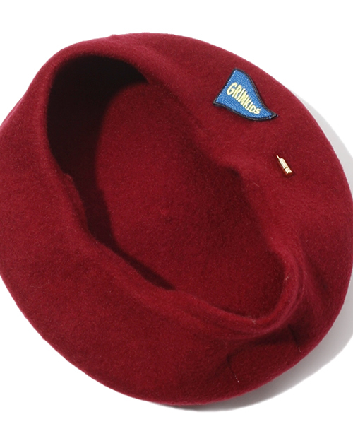 green label relaxing（グリーンレーベルリラクシング）の「Highking ベレー13秋冬（ハンチング/ベレー帽・キッズ・ダークブラウン/ワインレッド/マスタード・52c/54c）」の8枚目の写真